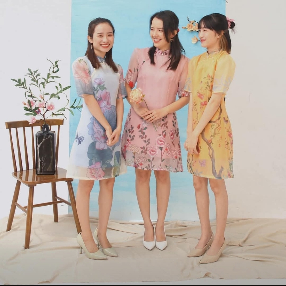 Pink Floral Cheongsam - Picture 6 of 7